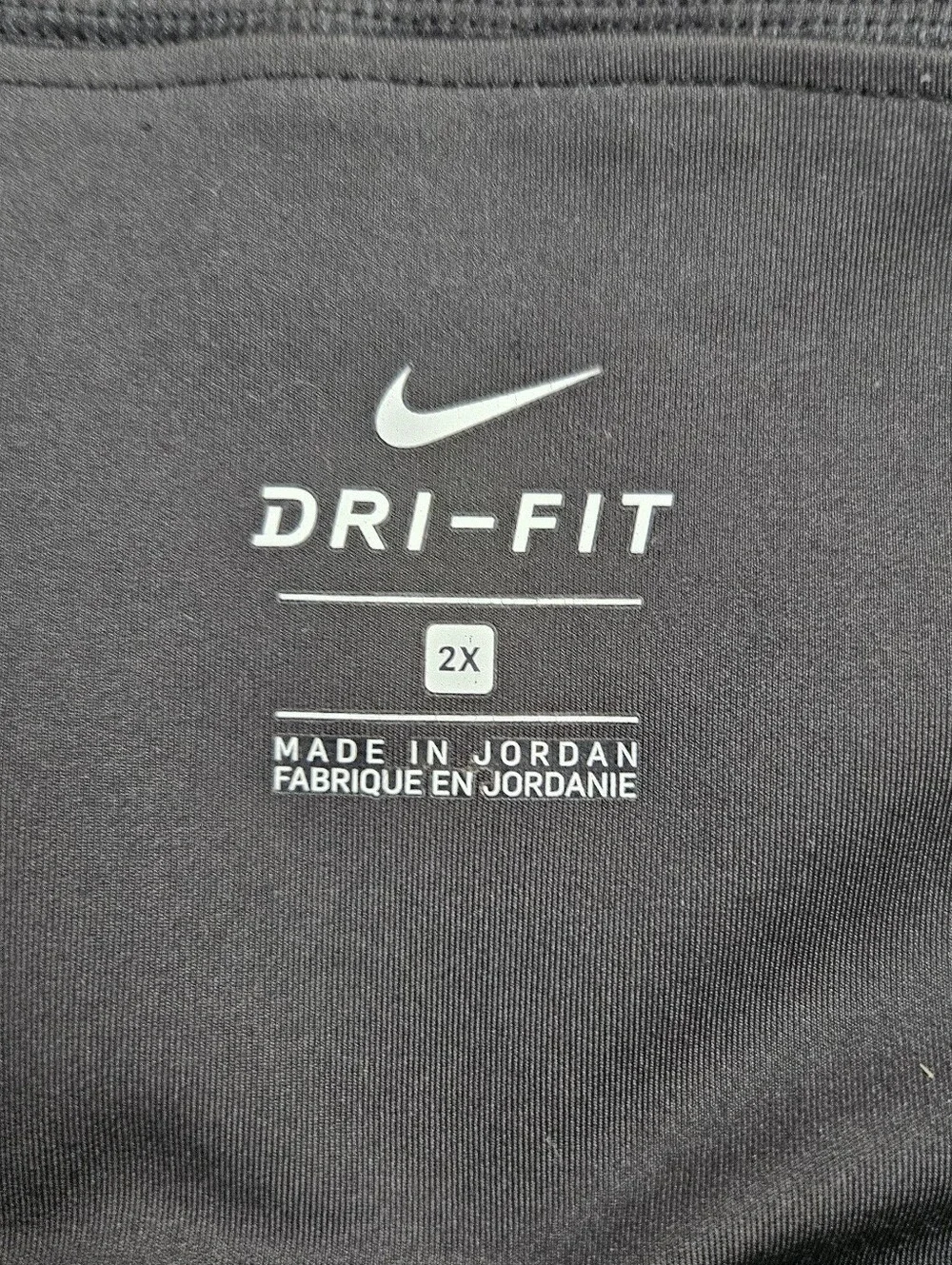 Nike Athletic Pants Womens 2x Black Ankle Dri Fit Gym Workout SNAG